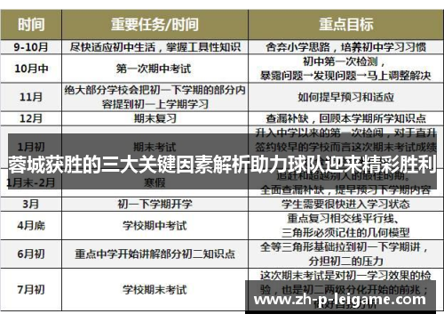 蓉城获胜的三大关键因素解析助力球队迎来精彩胜利